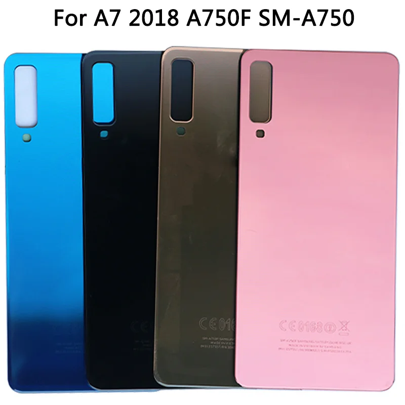 10VNT Samsung Galaxy A7 2018 A750F SM-A750 Galinis galinis Dangtelis Stiklo Durys Būsto Atveju Skydelio Pakeitimo Naują A750 Baterijos Dangtelis