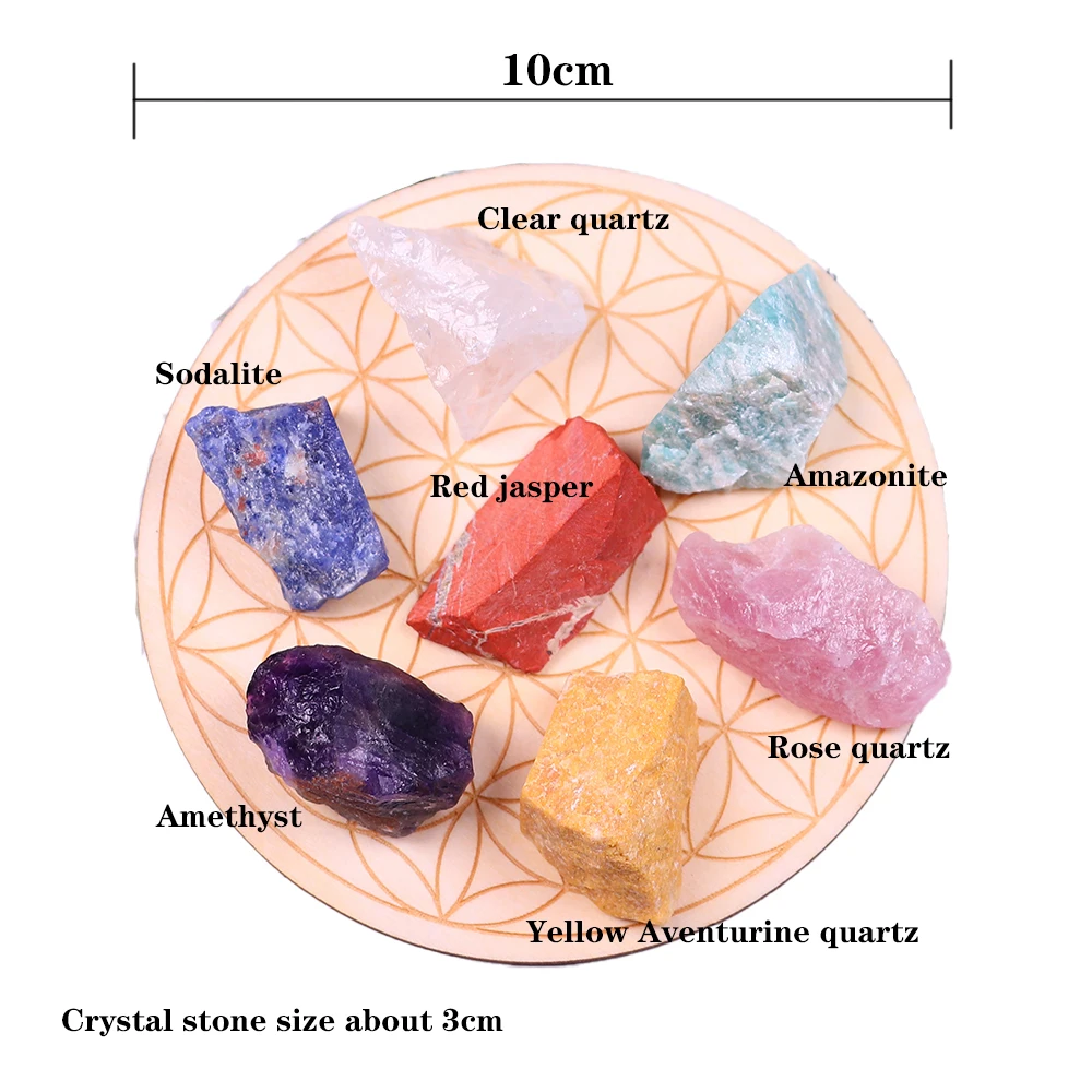 Natūralių kristalų 7 čakros Didelis unpolished Kristalų Rūdos Mineralinių Kvarco Namų Apdailos Gydymo Pavyzdys Akmens Ornamentu