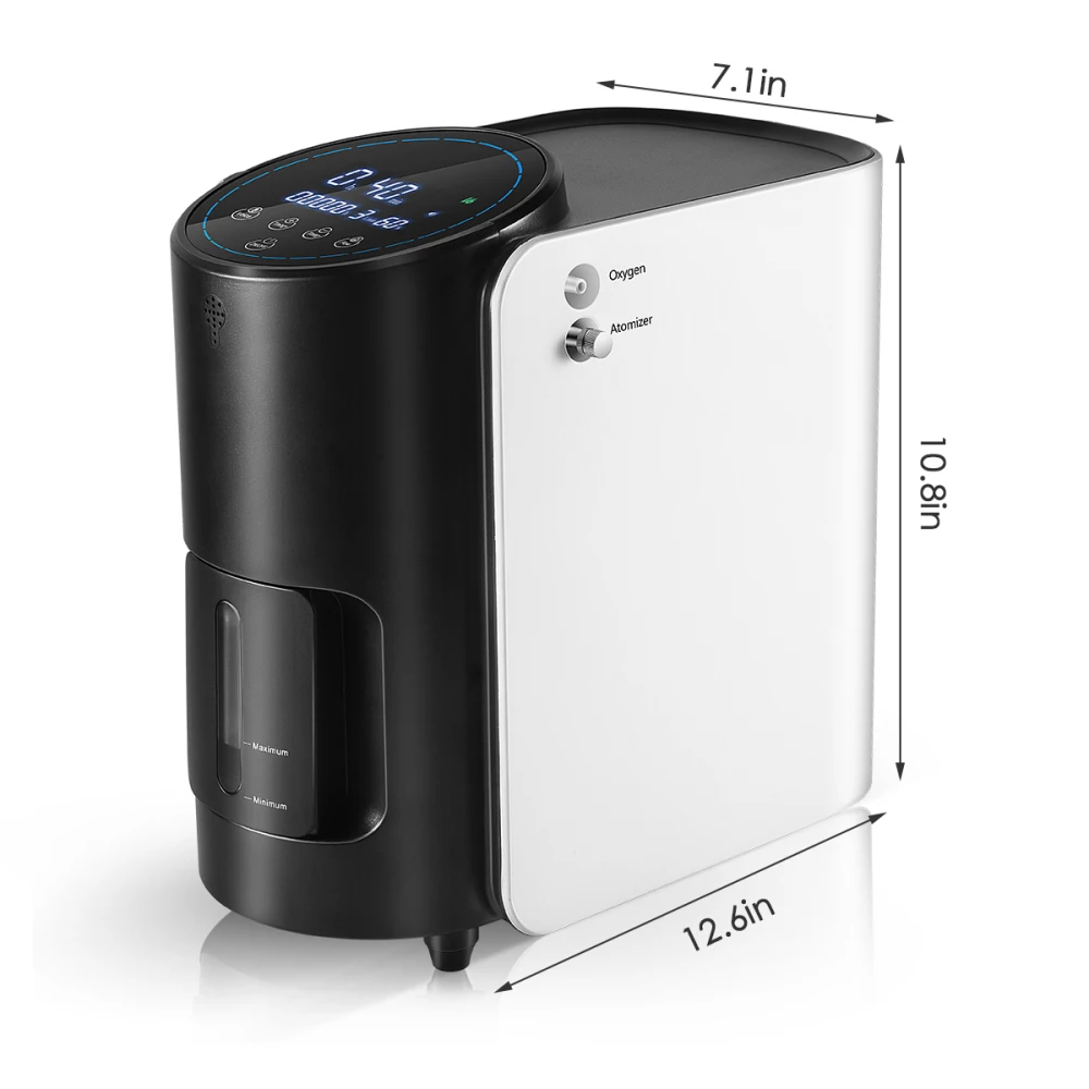 TTLIFE Deguonies Generatorius Mašina Deguonies Koncentratorius 1-7L/min Reguliuojamas Namo Dulkinimo Pagyvenusiems žmonėms, Nėščioms Moterims, Nėra Baterijos
