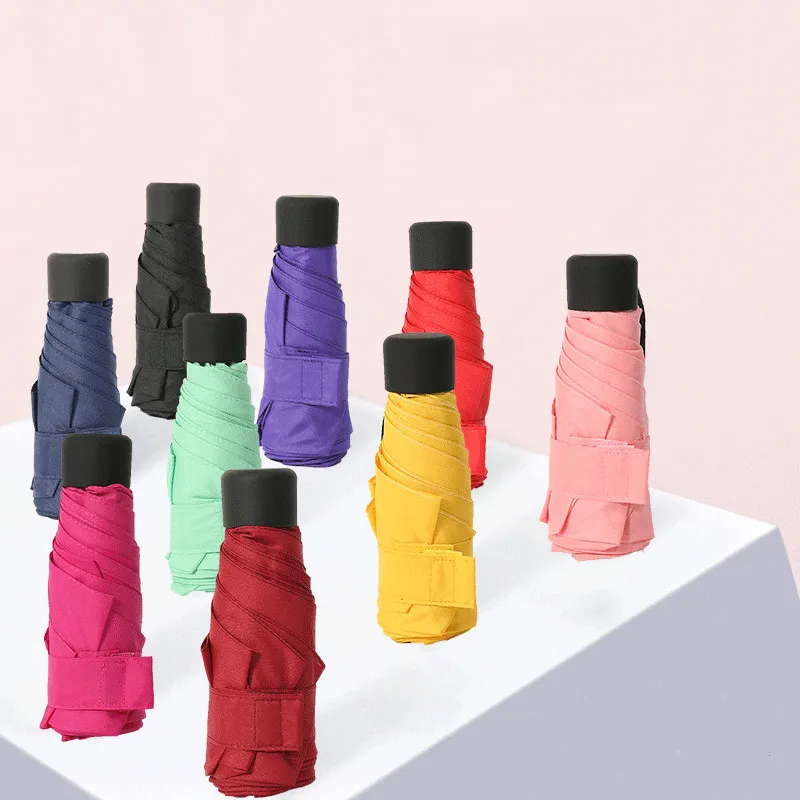 Mini Pocket Skėtis Moterys Vyrai Nešiojamų Kelionių Skėčiai Anti UV Saulės Skėčiu Lietaus, Vėjo Lankstymo Skėčiai Berniukas Mergaičių
