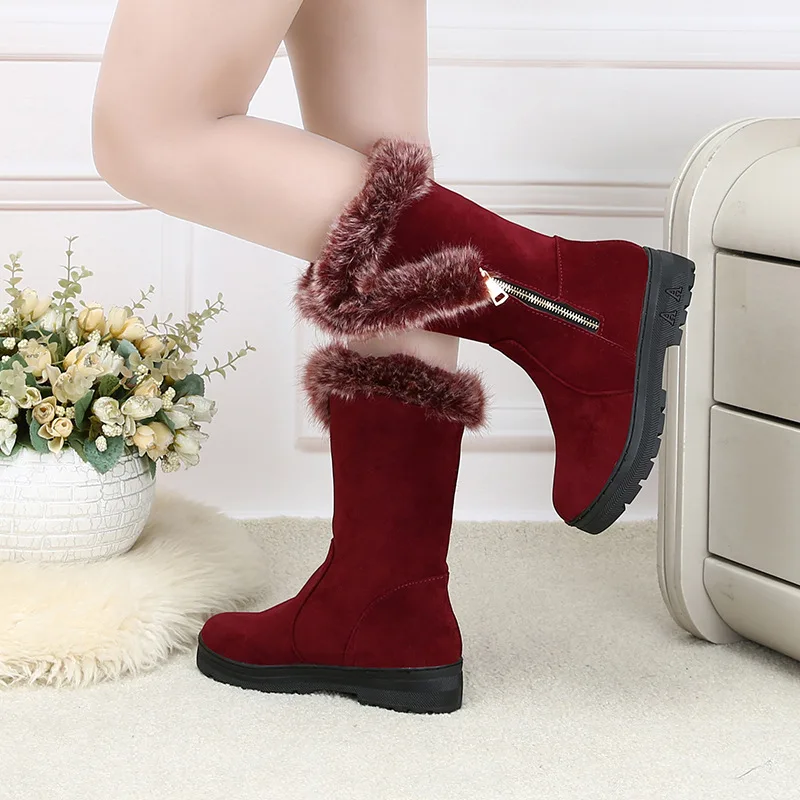 Moterų žiemos batai moterims Artimųjų barelį batai naujas 2 spalvų mados atsitiktinis mados butas šiltas moteris sniego batai nemokamas pristatymas j
