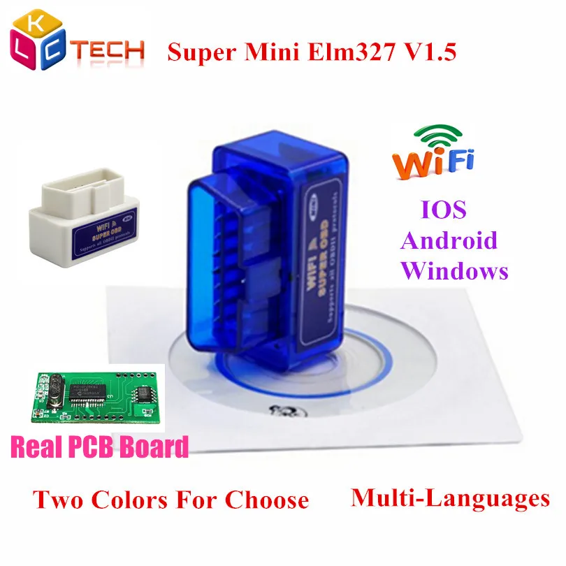 Wi-fi/bluetooth ELM 327 1.5 Super Mini ELM327 ELM 327 V1.5 OBD2 Diagnostikos Įrankį, Skirtą 