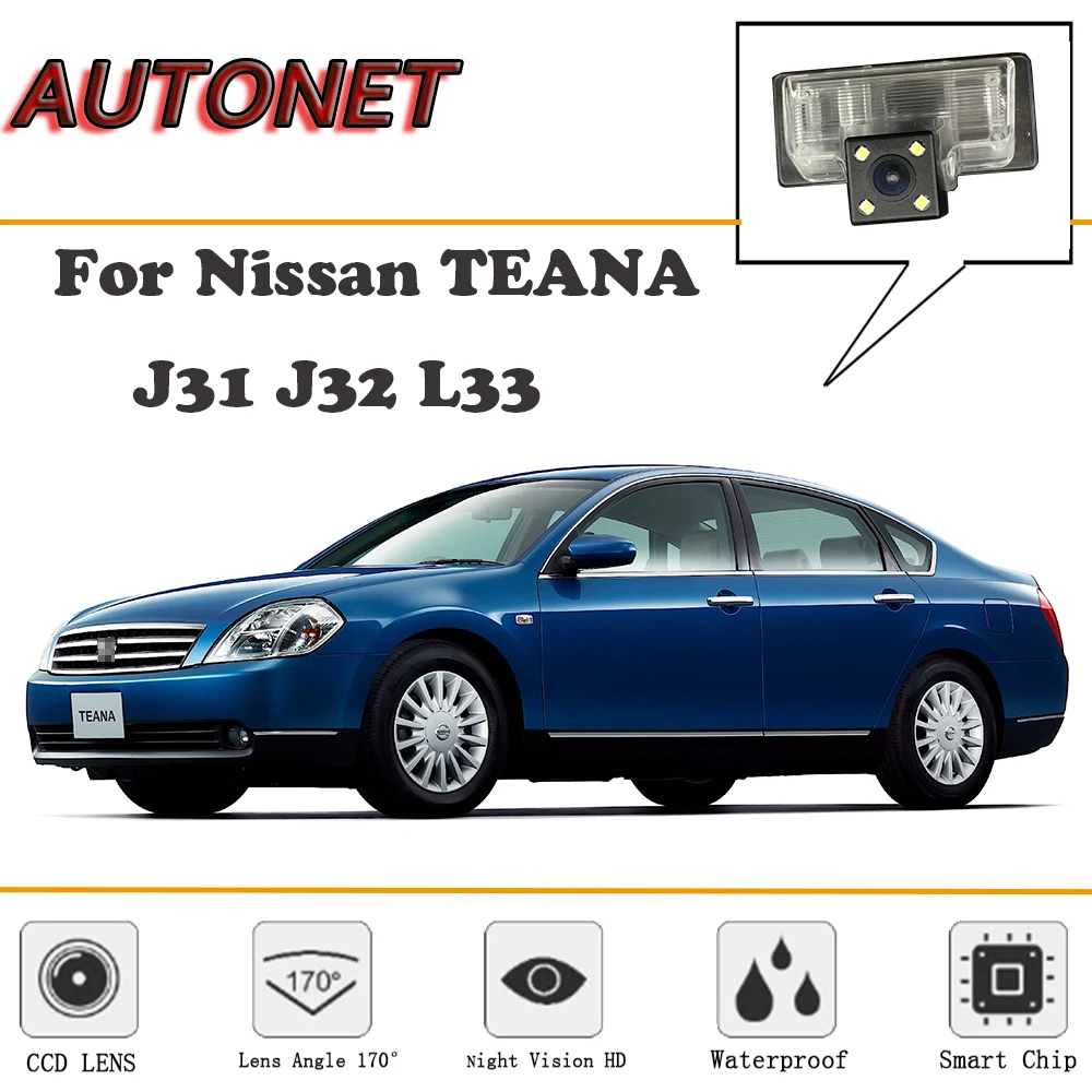 AUTONET Galinio vaizdo kamera Nissan TEANA J31 J32 L33/CCD/Night Vision/Atgal Fotoaparatas/Atsarginę Kamerą (licenciją), veidrodinis fotoaparatas