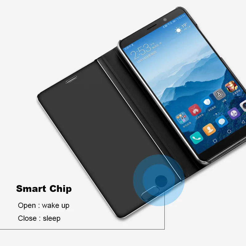 Smart vaizdo Veidrodis, Flip Telefonas Atveju Padengti Huawei Mate 40 30 20 20X 10 9 8 Pro 