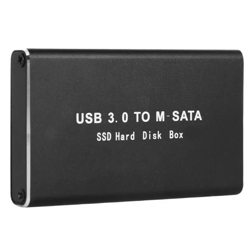 Nešiojamų SSD Kietąjį Diską Atveju Kietojo Disko Gaubto USB3.0 mSATA Adapteris Aliuminio Lydinio, Išorinė HD SSD Kietąjį Diską Atveju Langelis