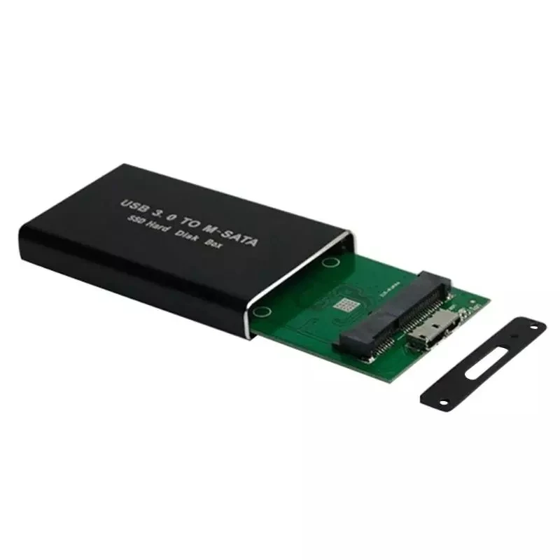 Nešiojamų SSD Kietąjį Diską Atveju Kietojo Disko Gaubto USB3.0 mSATA Adapteris Aliuminio Lydinio, Išorinė HD SSD Kietąjį Diską Atveju Langelis