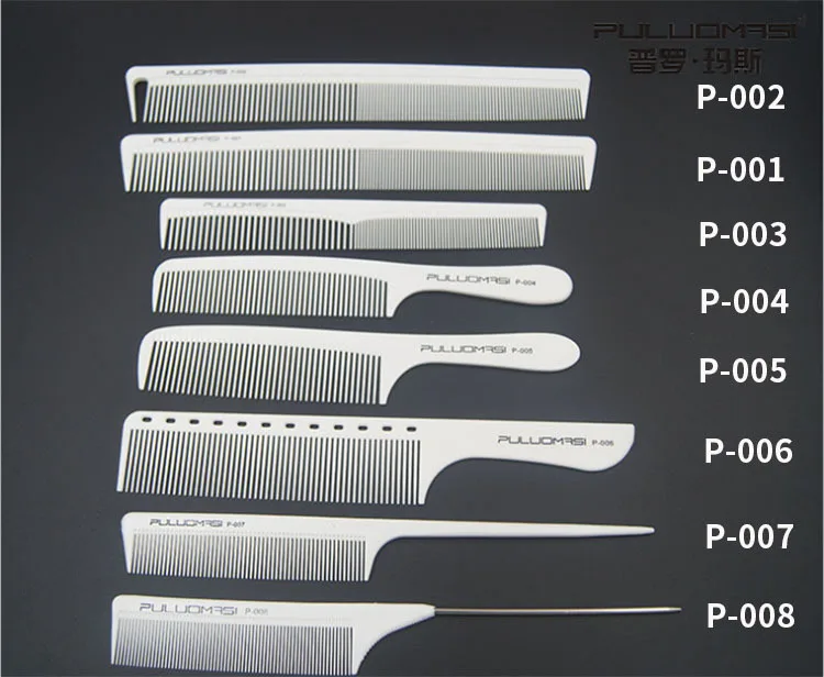Plaukų salonas pjovimo šukos balta anti-static plaukų formavimo šukos šukos plaukų šukavimas šukos šukos tail šukos