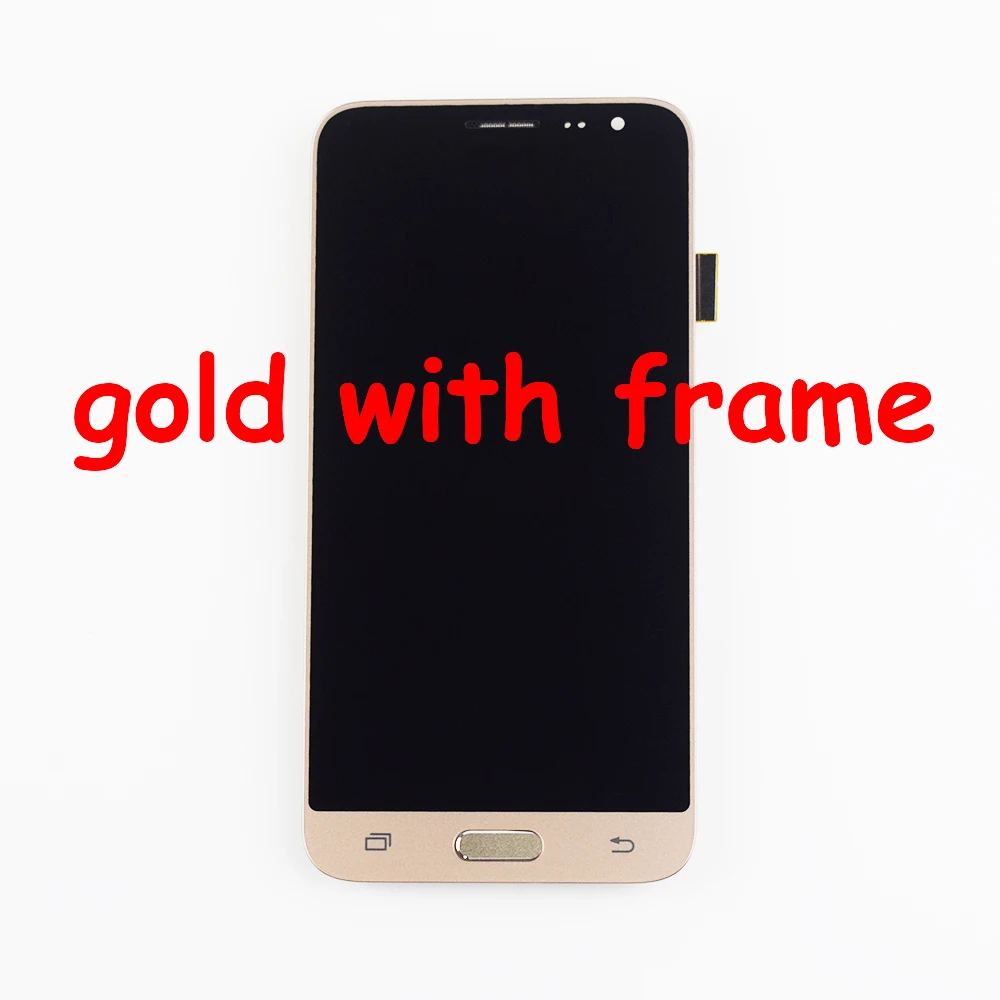 Samsung Galaxy j3 skyrius 2016 J320 J320A J320F J320P J320M J320Y J320FN DS Jutiklinis Ekranas skaitmeninis keitiklis LCD Ekranu Asamblėjos Rėmelį