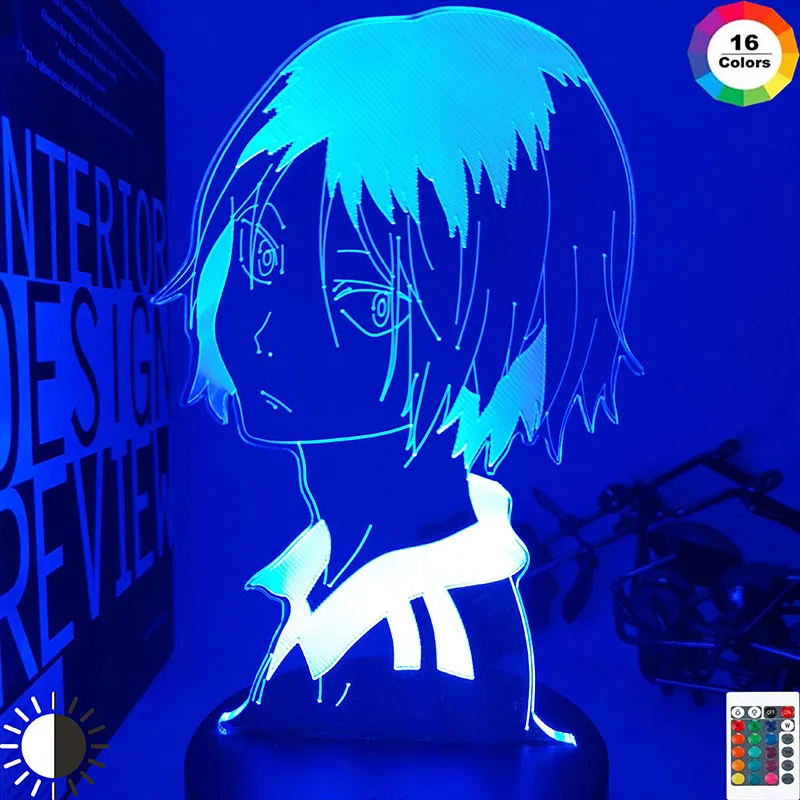 Haikyu!! 3D Led Nakties Šviesos Anime Kozume Kenma Lempos, Miegamojo Dekoro naktinė lempa Vaikams, Vaikų Gimtadienio Dovana Haikyuu Kenma Šviesos