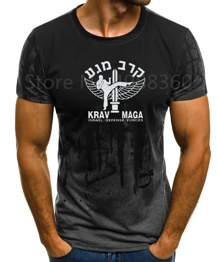 Vyrai Vasarą Trumpomis Rankovėmis, Atsitiktinis Juokingi Marškinėliai Vyrams, Atsitiktinis Naujas Krav Maga Izraelio Kovos Sistema Savigynos, Kovos Artser T-Shirt