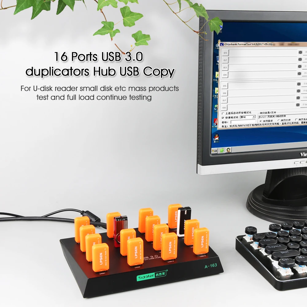 Sipolar Industriel 16 prievadai USB 3.0 hub-didelės spartos duomenų perdavimo usb popierinės kopijavimo aparatų matricos ir Kopijavimo aparatas