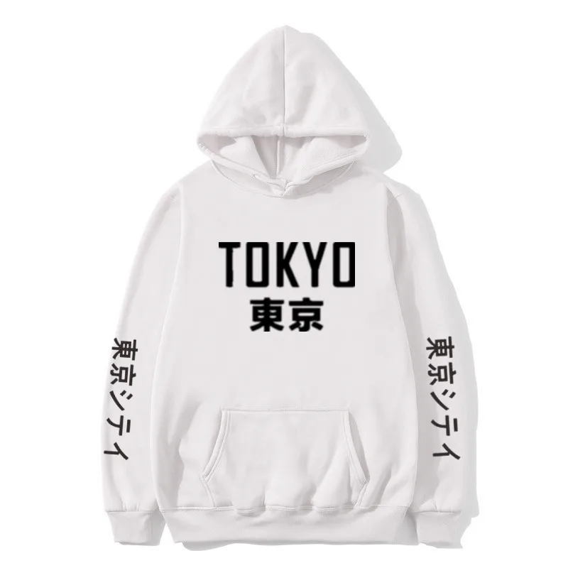 Naujausias Dizaino Tokijas Miesto Spausdinimo Hoodies Vyrų Palaidinukė 2019 Japonija Stiliaus Žiemos Vyrų/Moterų Atsitiktinis Hip-Hop Puloveris Streetwear