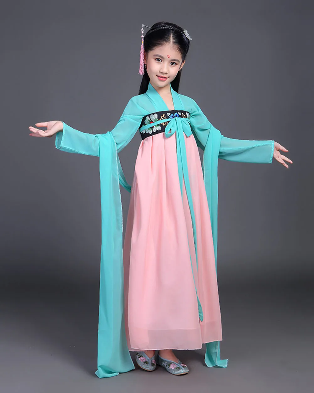 Naujas Kinų Tradicinė Princesės Suknelės Kalėdų Kostiumas Šalis, Vaikams, Drabužiai, Kostiumai Vaikams Mergaitėms