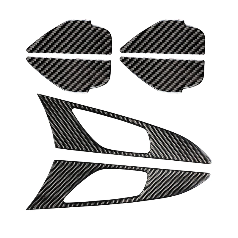 Už MAZDA 3 Axela reikmenys Durų vidinė rankena skydelis papuošti anglies pluošto, automobilių vidaus apdailos lipdukai m. 2017 m. 2018 m.