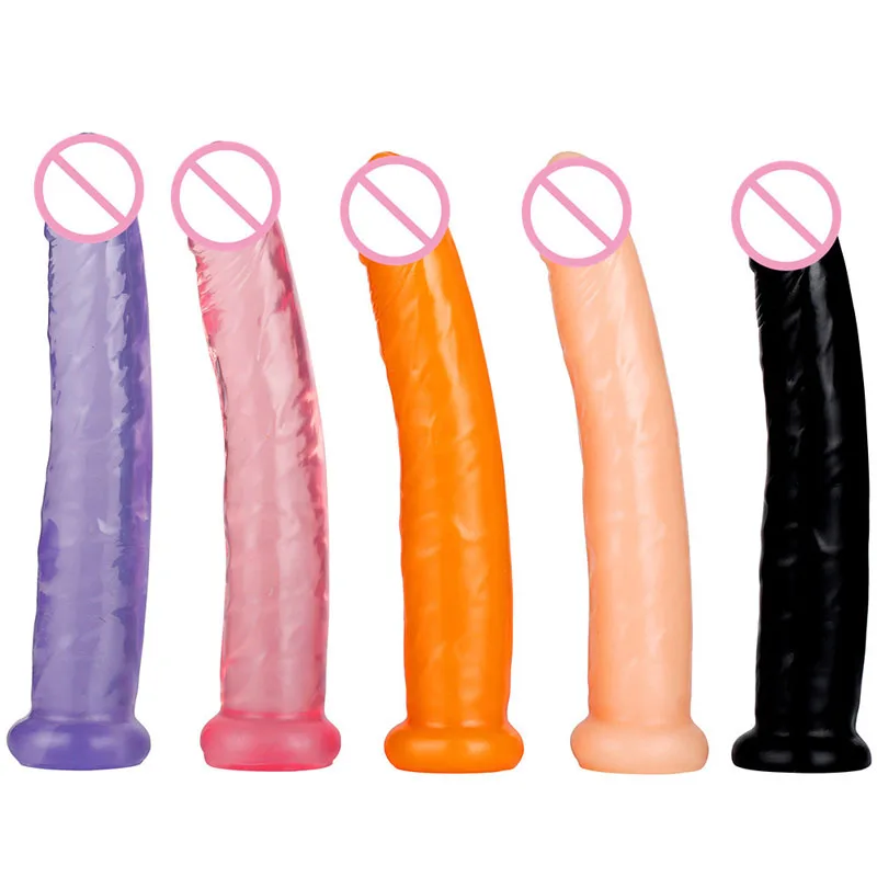 2019 naujas stilius krištolas skaidrus ilgio dildo mažas moterų masturbator g spot analinis dildo massager gali minkštas dirželis ant želė dildo.
