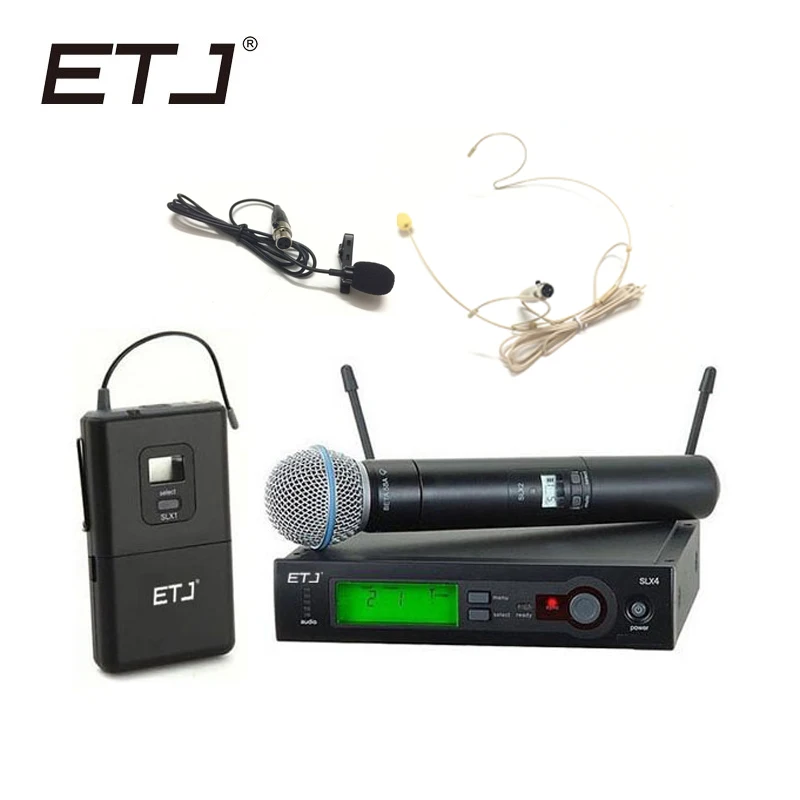 Aukščiausios Kokybės SLX SLX24 BETA58/SM UHF Profesionalių Belaidžių Mikrofonų Sistema, Super Cardioid BETA Handheld Microphone Pilnas Komplektas