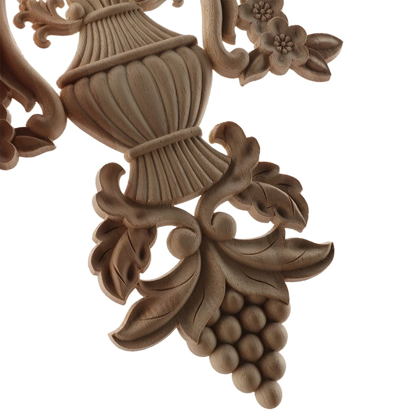 RUNBAZEF Akcijos Europos Stiliaus Woodcarving Decal Namų Baldai, Išraižytas Aplikacijos Lango Durų Dekoras Medinės Figūrėlės Amatai