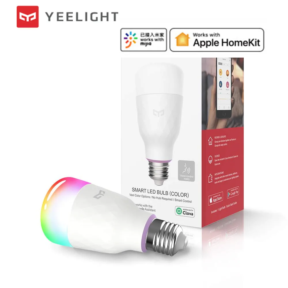 YEELIGHT led lemputė led lemputė 1S Smart Smart lemputė Lemputė E27 RGB) LED lemputės, led žibintai 800 liumenų 10W WIFI App 