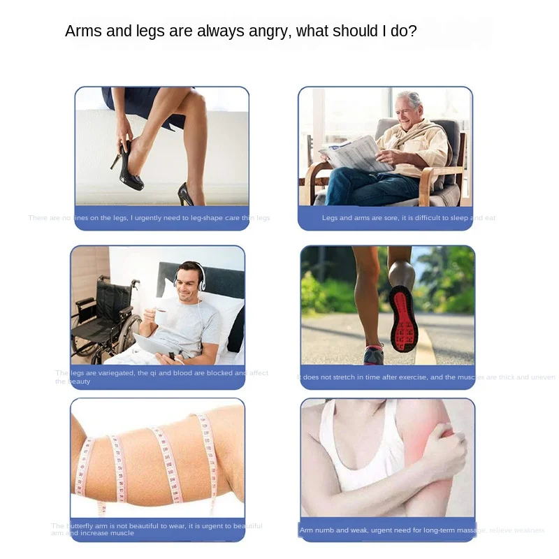 Belaidžio Kojos Massager Oro Suspaudimo Kojų Masažas Visą Wrap Venų išsiplėtimas, Fizioterapija Oro bangos masažas Apyvartą