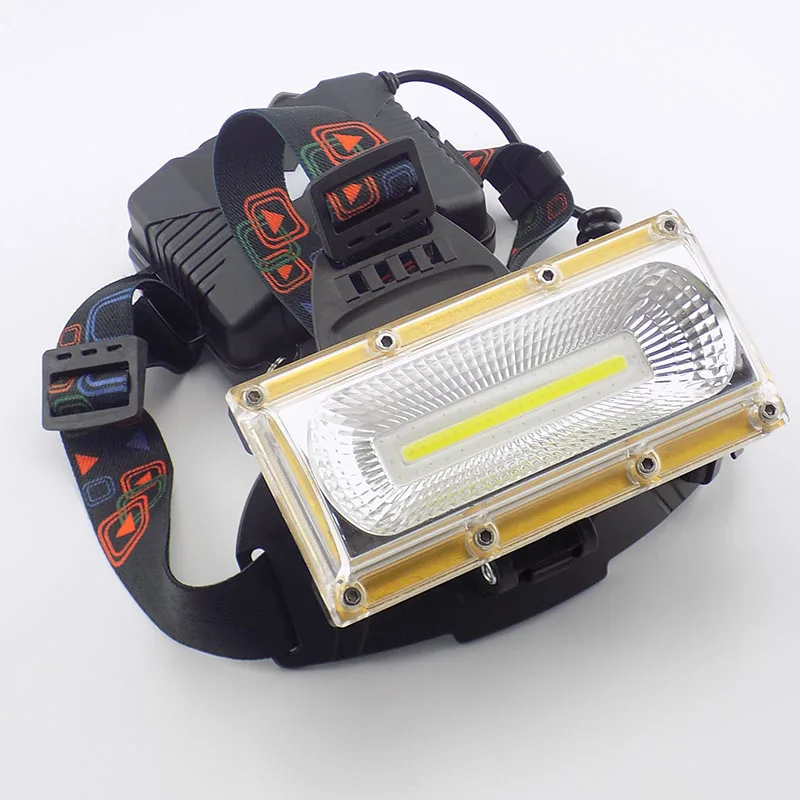 Galingas COB LED Žibintai Žibintuvėlis usb įkrovimo priekinių Žibintų Žibintas fakelas Juoda Raudona balta Apšvietimo 18650 Baterija
