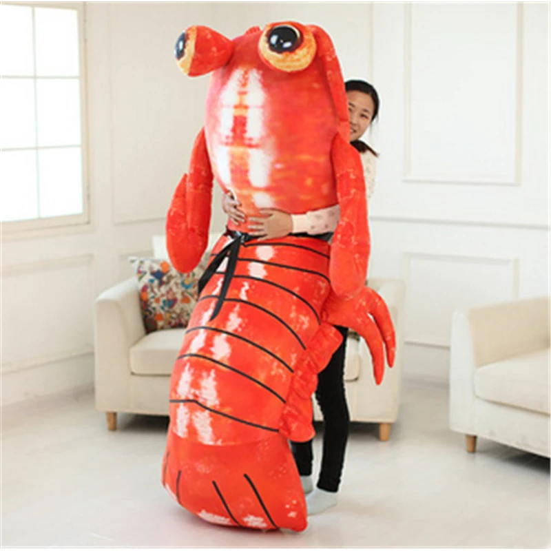 Jumbo Anime Mantis Krevetės Pliušinis Žaislas Milžinišką Įdaryti Minkštas Modeliavimas Jūros Gyvūnų Omaras Lėlės Suaugusiems Vaikams 120cm 200cm