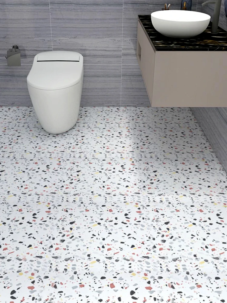 Lipnios vonios kambario grindų lipdukai, tualetas, virtuvė plytelės lipdukai vandeniui neslidus storio dėvėjimuisi atsparios sienos lipdukai