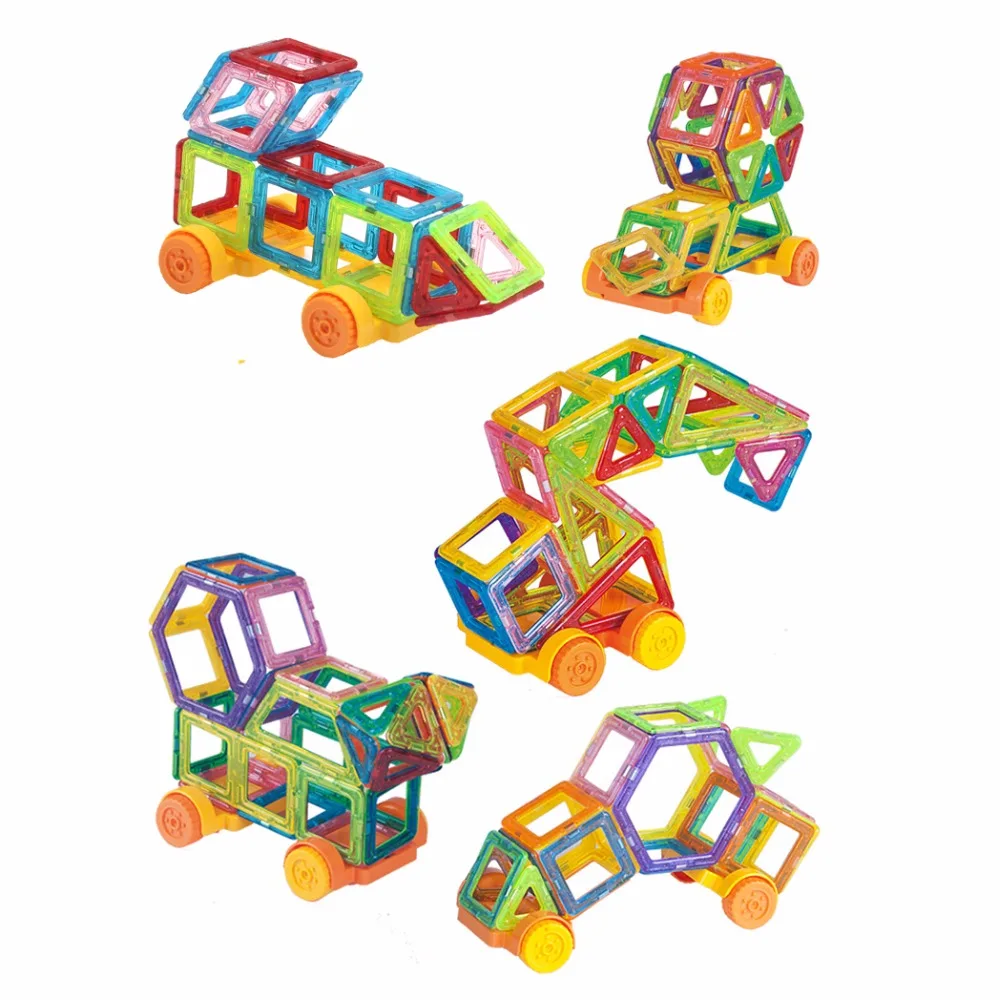 Naujas 180pcs Mini Magnetinio Dizaineris Statybos Nustatyti Modelis ir odinas, Plastikiniai Magnetiniai Blokai Švietimo Žaislai Vaikams Dovanų