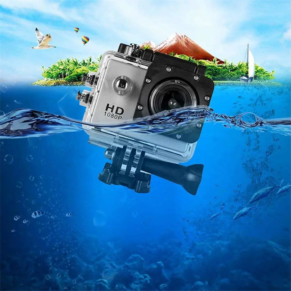 Šalmas Veiksmų Kamera HD 2.0 Colių Povandeninis Vandeniui atsparus Šalmas Vaizdo Įrašymo Kameros Motociklų Sporto Cam Naujokas Priedai