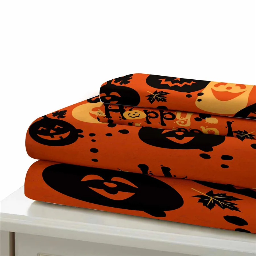 HELENGILI 3D Patalynės Komplektas Helovinas Spausdinti Antklode Padengti Nustatyti Tikroviška Patalyne su Užvalkalas Lova Nustatyti Namų Tekstilės #WSJ-31
