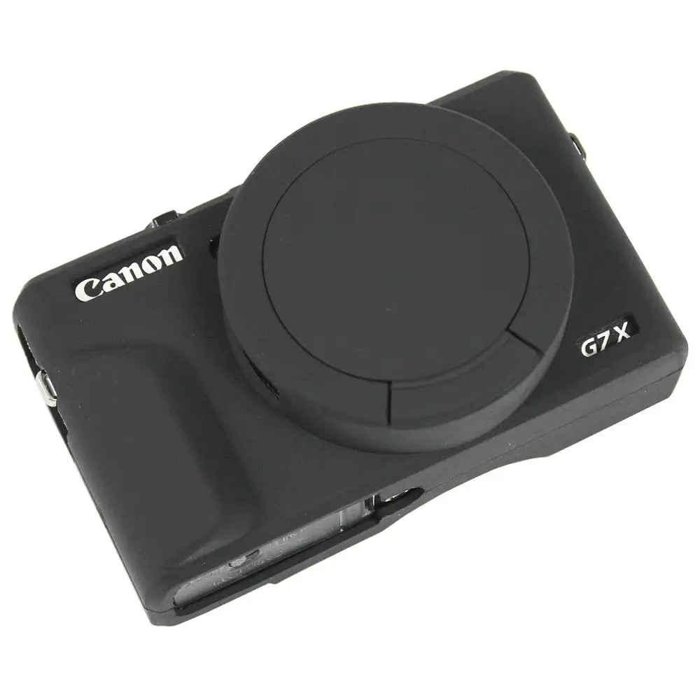 Guma Silicio Apsaugos Atveju Įstaiga, Viršelis Minkštas fotoaparato krepšys skirtas Canon Powershot G7 X Mark III ženklas 3 G7X 3 Premium Com Rėmo Odos