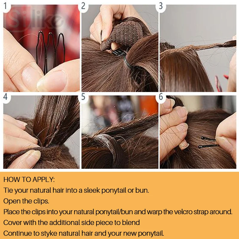DinDong Ilgi Tiesūs plaukai surišti į uodegą Plaukų priauginimas 120 g Sintetinių 24inch Įrašą Hairpiece Wrap Aplink Ponio Uodega