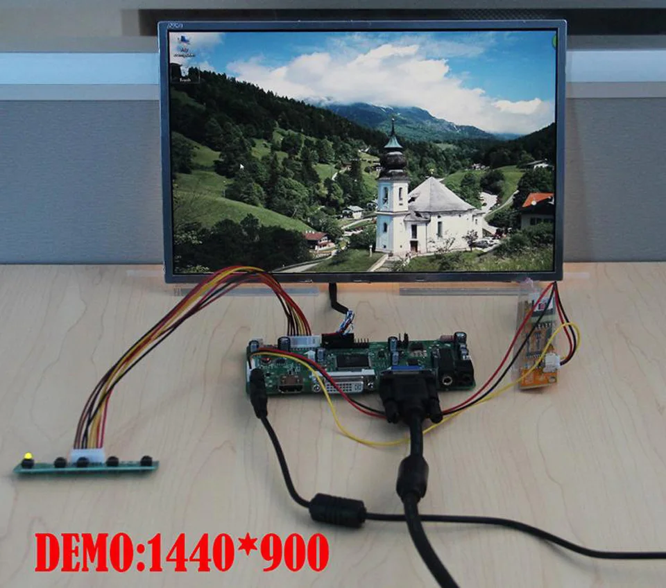 NT68676(HDMI+DVI+VGA) LCD ekranas Valdytojas, Valdybos 30pin Nuotolinio LTN184HT01-A01 1920X1080 skydelio ekrane Stebėti 18.4