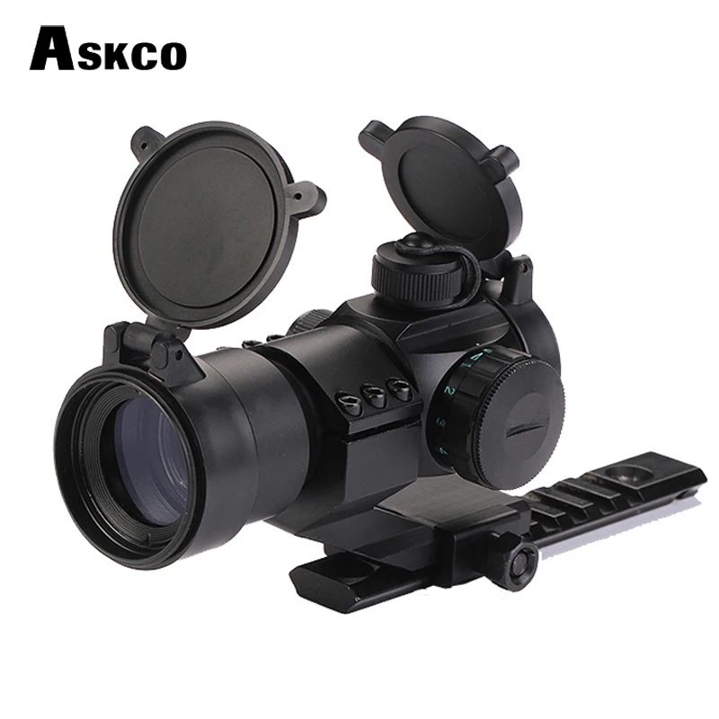 Karšto Pardavimo Huntinting 1x30 raudonas ir žalias taškas akyse optinis taikymo sritis 20mm Bėgiai medžioklės riflescope Nemokamas Pristatymas