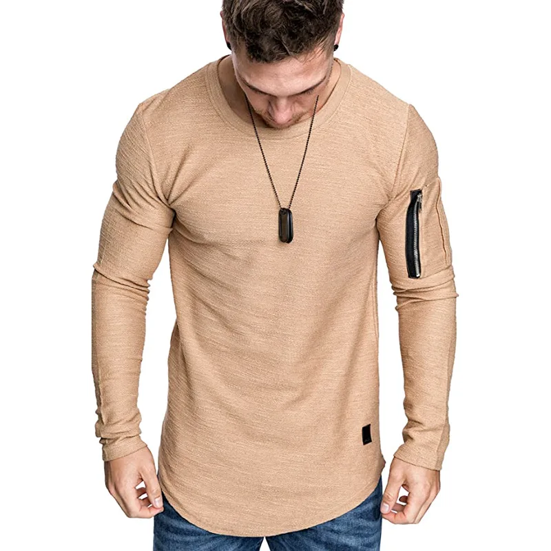 2020 m. Pavasarį, Rudenį long sleeve t shirt vyrai vientisos spalvos harajuku vyriški marškinėliai ilgomis rankovėmis o-kaklo mados marškinėliai vyrams