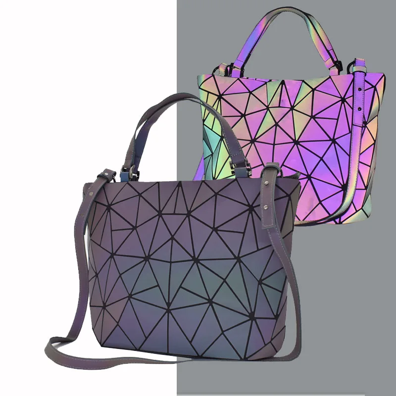 Šviesos bao maišelį Blizgančiais geometrinis krepšiai moterų 2020 m. Dygsniuotas Pečių Krepšiai, Lazerio Paprastas Lankstymo moterų Rankinės bolsa feminina