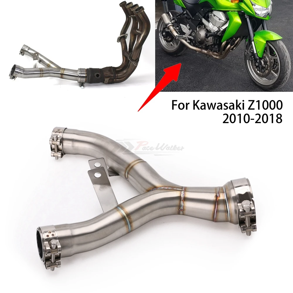 Už Kawasaki Z1000 2010 11 12 13 14 2016 2017 2018 Ninja 1000 Z1000 Motociklo Išmetimo Vidurio Link Prisijungti Modifikuotų Vamzdis Vamzdis