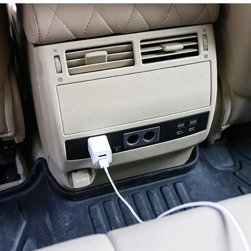 Automobilių patalpų Galiniai Sear Multifuction USB Įkroviklis žiebtuvėlis Automobilinis Įkroviklis aksesuarai 