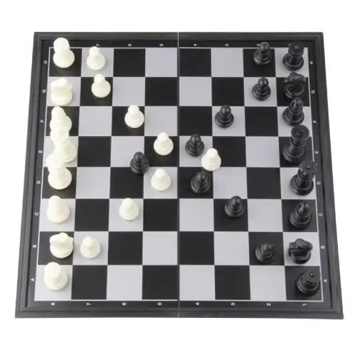 Mini Kabrioleto Juoda Balta Magnetinė Šachmatų Rinkinį ajedrez Nešiojamų Stalo Žaidimų, Juokinga, Švietimo Žaislas skirtas Vaikams nuo 3 skirtingų dydžių