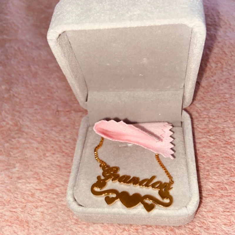Pasirinktinis Pavadinimas Juostelės Širdis Karoliai moterų lentele papuošalai iš nerūdijančio plieno dėžė, Grandinės Pavadinimas Karoliai Bijoux