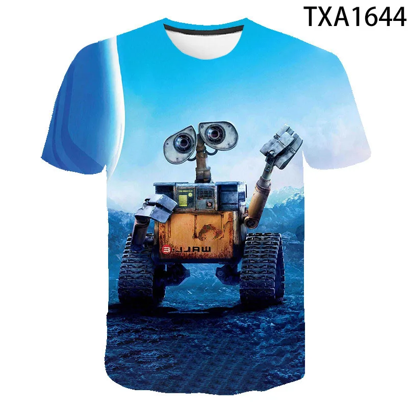 Vasarą Cartoon anime Robotas 3D T Marškinėliai Atsitiktinis Streetwear Berniukas Mergaitė Vaikai Mados Vyrams, Moterims, Vaikams Atspausdintas T-shirt Viršūnes Tee