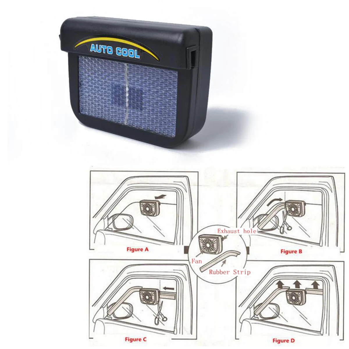 Automobilio saulės ventiliatorius aukštos kokybės vasarą vėsioje automobilio interjeras išmetimo ventiliatorius priedai, saulės automatinė desuperheater plaukų džiovintuvai nešiojamų