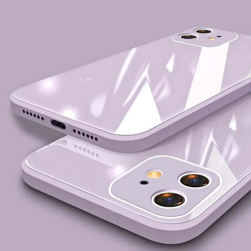 Originalus Skystis Grūdintas Stiklas Case For iphone 12 11 Pro Max SE 2020 X XS XR XS Max 7 8 Pridėjus Mobilųjį Telefoną, Objektyvo apsauginis Dangtis