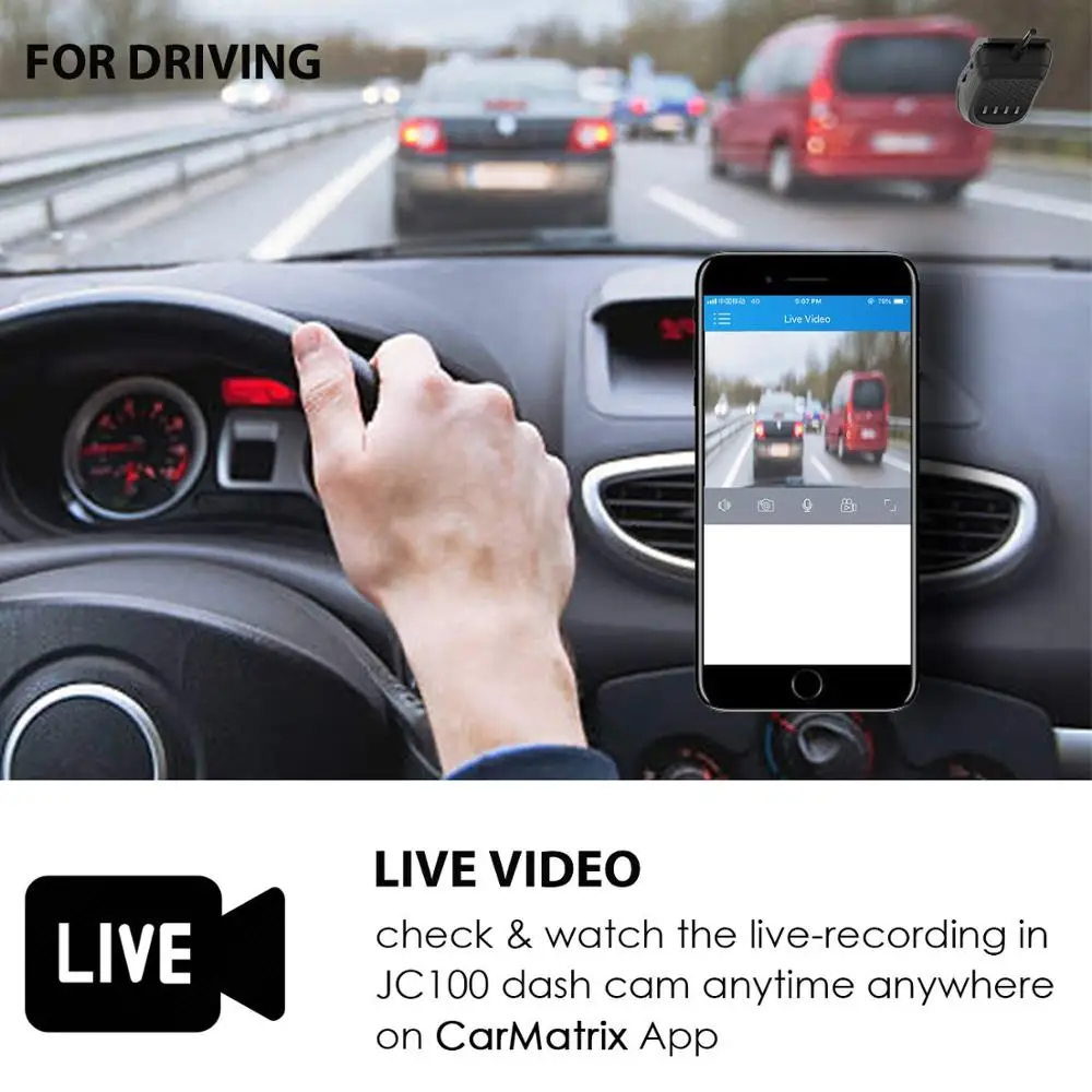 Jimi JC100 3G Mini Brūkšnys Kamera 1080P GPS Sekimo Su Dviejų Kamerų Automobilių Dvr Live Transliacijos Vaizdo įrašymo Stebėjimo Per APP PC
