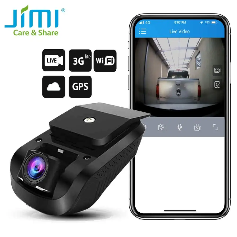 Jimi JC100 3G Mini Brūkšnys Kamera 1080P GPS Sekimo Su Dviejų Kamerų Automobilių Dvr Live Transliacijos Vaizdo įrašymo Stebėjimo Per APP PC