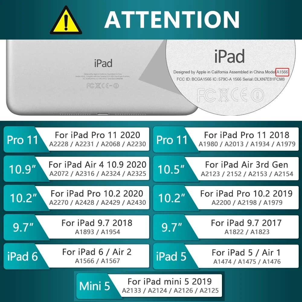 Case For iPad 10.2 2019 2020 Klaviatūra su Pieštuko Laikiklis, Skirtas 