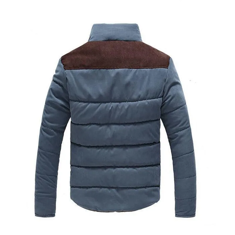 Dimusi jaqueta de inverno dos homens quentes casuais parkas algodão gola casacos de inverno masculino acolchoado casaco outerwea