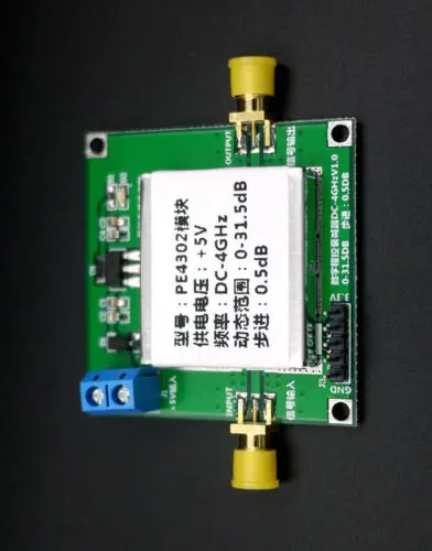 1PCS PE4302 Skaitmeniniu RF Attenuator Modulis Aukštos Tiesiškumas 0,5 dB Žingsnis 1MHz-4GHz electronics 