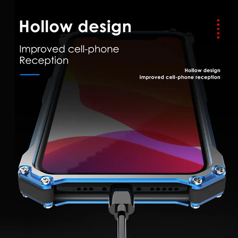 Prabanga Metalo Šarvai Atveju iPhone 12 Max 12 Pro 11 Pro Max Apsaugoti gaubtas, Skirtas 