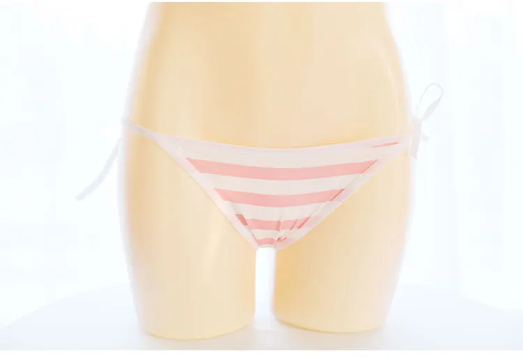 Mėlyna Rožinė & White Stripe Seksualus, Mielas Moterų apatinis Trikotažas 2VNT Nustatyti Bra & Panties Nustatyti Bikini Lolita Underwear Cosplay