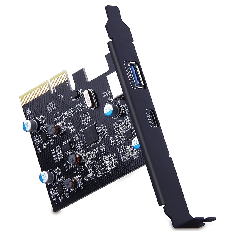 2 Prievadai Išorinio USB 3.1 (10Gbps) PCI Express Card tp 1 X C Tipo & 1 x A Tipo Prievadas